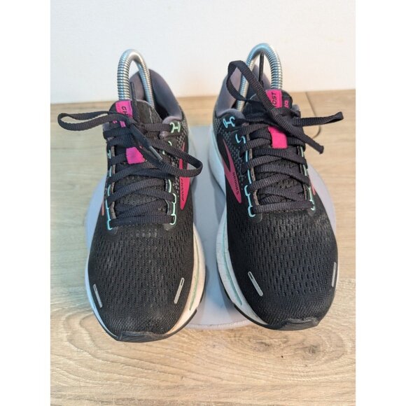 Brooks Ghost 14 Women's Size 7.5 D (Wide) Running Shoes Black Pink 1203561D013 - Picture 3 of 10